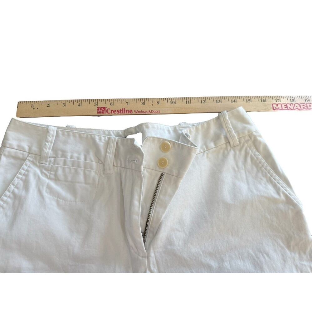 Talbots Women's White Jeans Size 8 Signature Ankle Mid Rise Cotton Stretch Pants - Picture 7 of 7